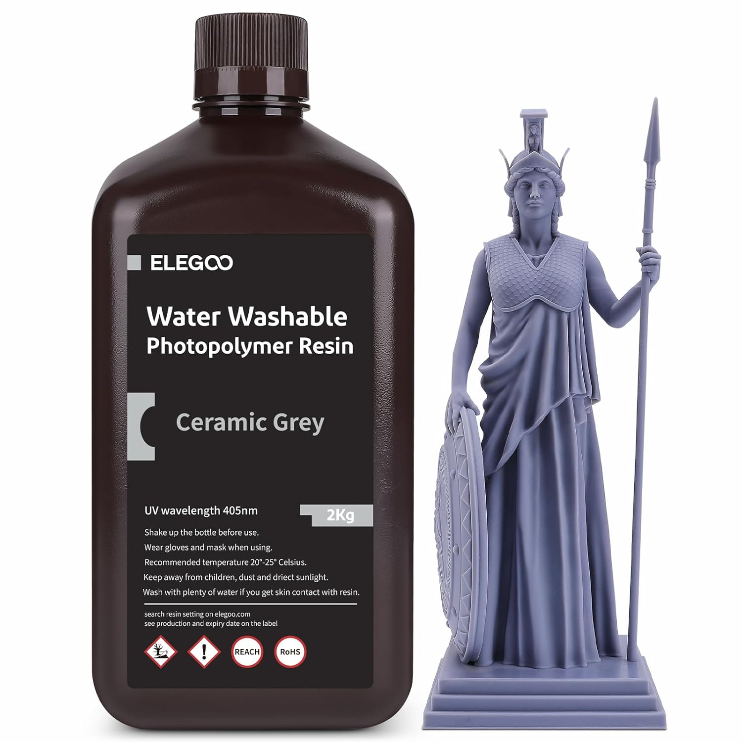 ELEGOO Water Washable 3D Printer Resin for LCD 3D Printing