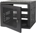 9U Wall Mount Server Cabinet with Lockable Vented Door - Compact 19ft