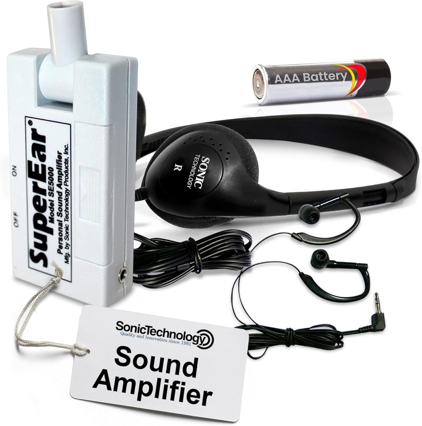 SuperEar SE5000 Personal Sound Amplifier for Seniors - Clear Sound