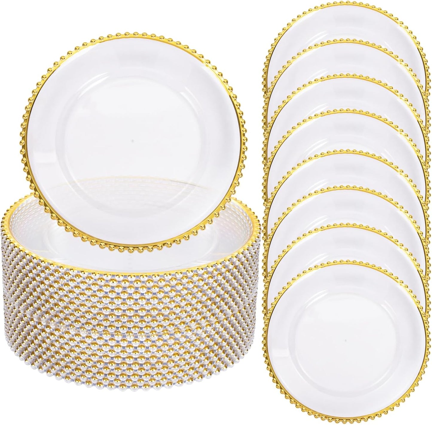13 Inch Gold Charger Plates for Elegant Dining and Events