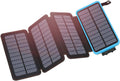 Solar Charger 25000mAh Power Bank with 4 Solar Panels - Fast Outdoor