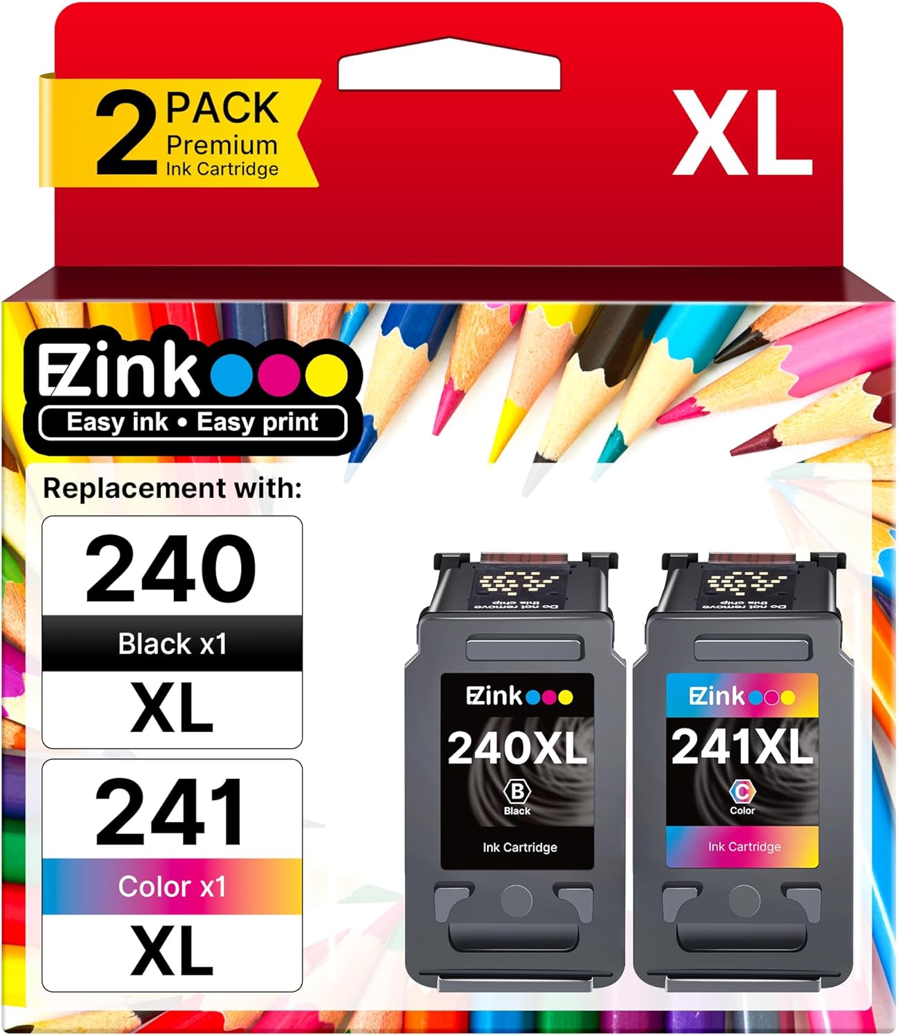240XL 241XL Ink Cartridge Replacement for Canon Printers
