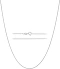 KISPER Sterling Silver Box Chain Necklace Thin Dainty 925 - Lifetime