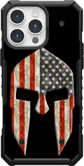 Spartan Helmet USA Flag UAG Case for iPhone 16 Pro - Limited Edition