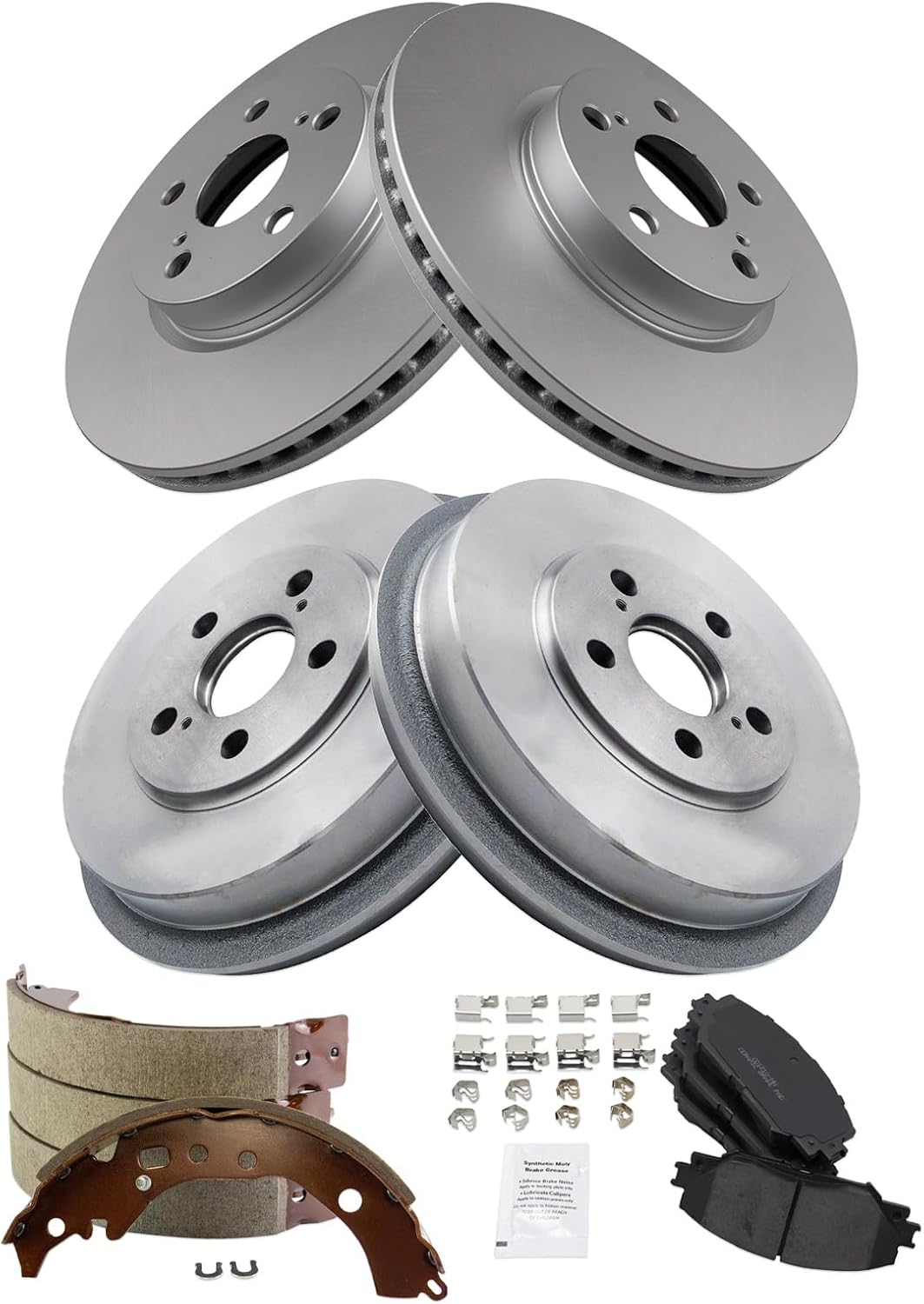 Premium G-Coated Brake Pad & Rotor Kit for Scion xD 2008-2014