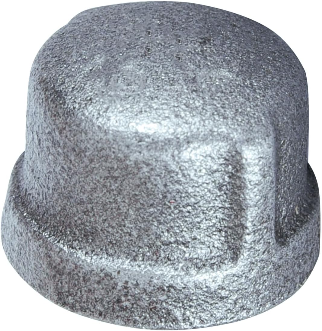 Everflow Supplies GMCP0500 5 in Galvanized Malleable Iron Pipe Cap