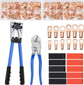 Ultimate Wire Crimping Kit with 340 Copper Lugs, Cutter & Shrink Tubing