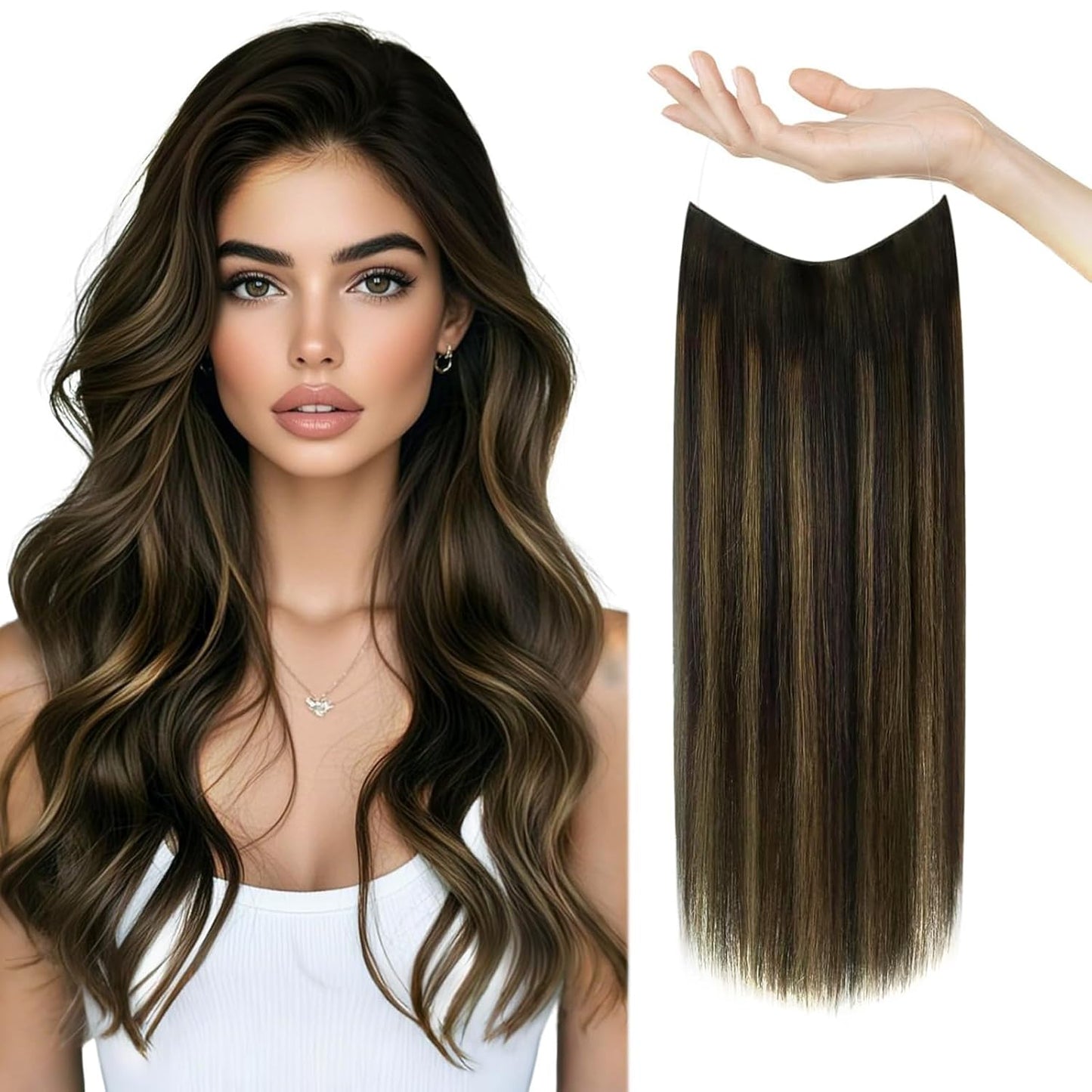 Sunny Wire Hair Extensions Real Human Hair for Volume & Style