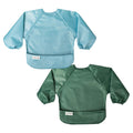 Tiny Twinkle Mess Proof Baby Bib 2-Pack Full Sleeve Bib Outfit
