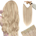 Wire Hair Extensions Highlight Fish Line Hair Extensions - Natural