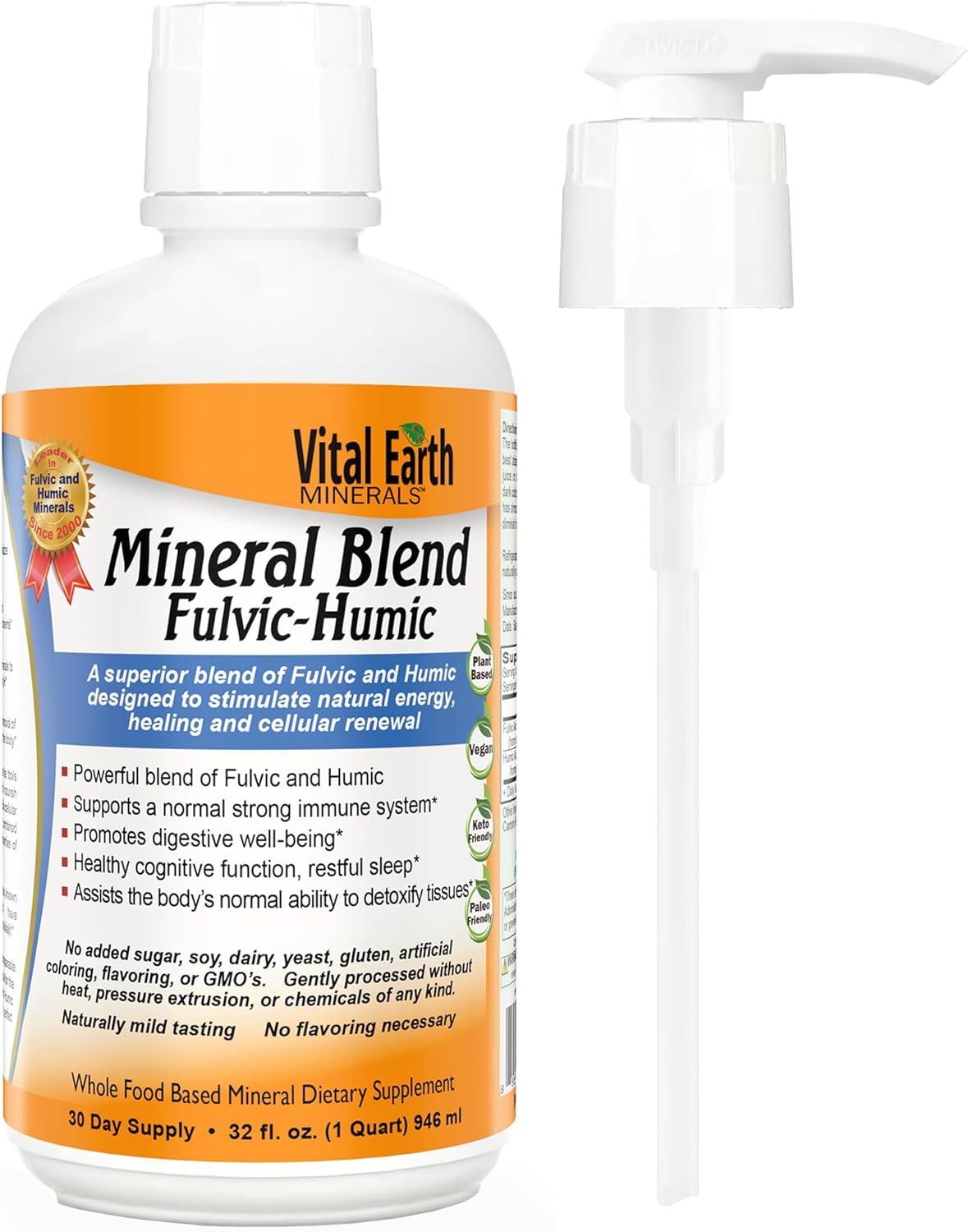 Fulvic Humic Mineral Blend Liquid for Energy and Balance
