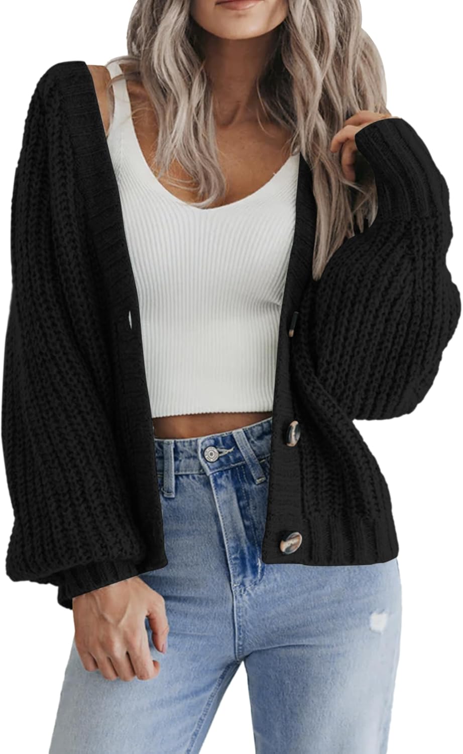 Zeagoo Women's Chunky Knit Cardigans for Stylish Fall Looks