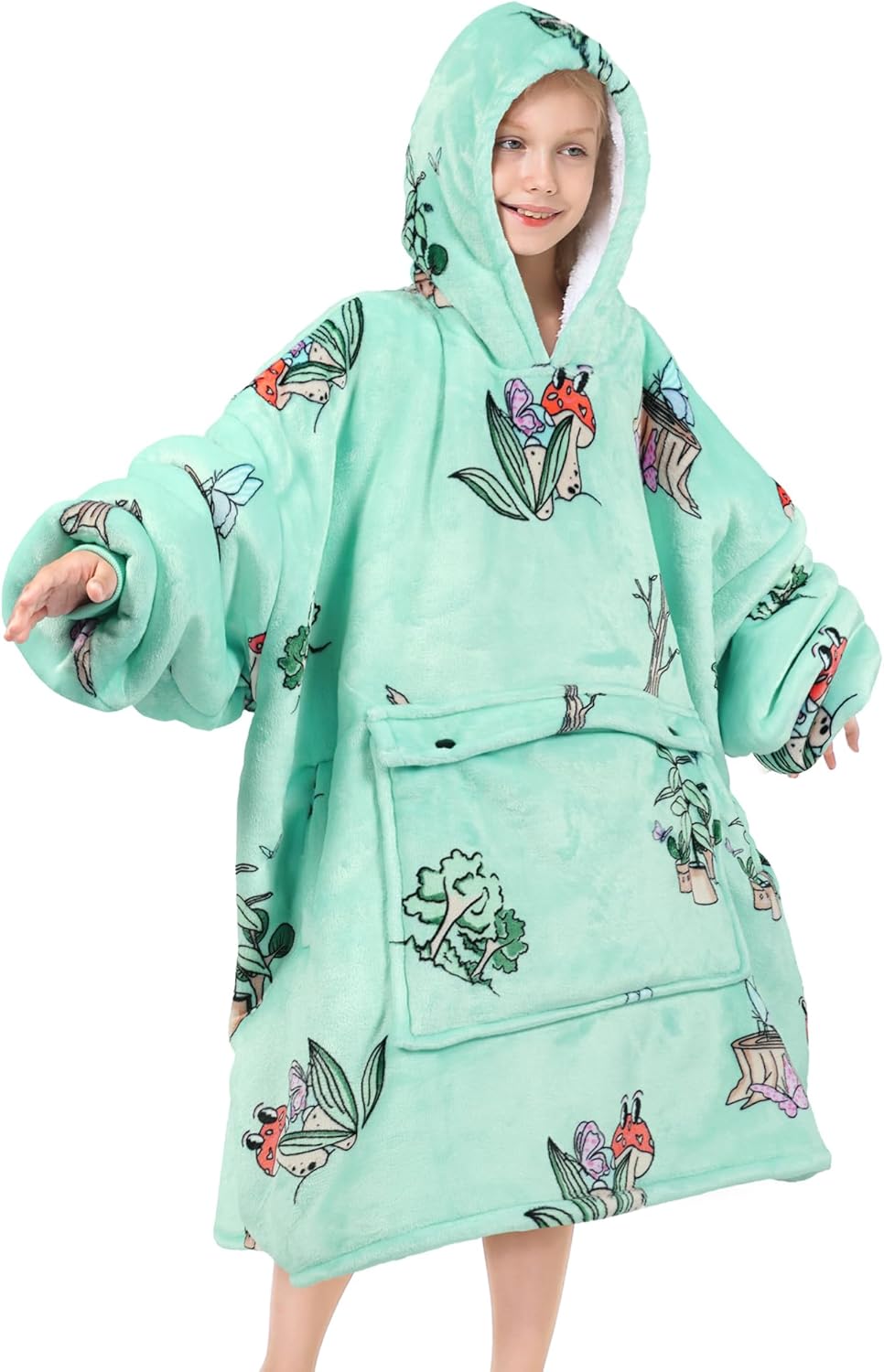 Narecte Kids Hoodie Blanket for Girls - Cozy and Warm Gift Idea