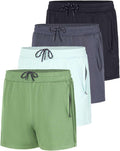 Men's Mesh Athletic Zipper Shorts 4-Pack - Track Ready