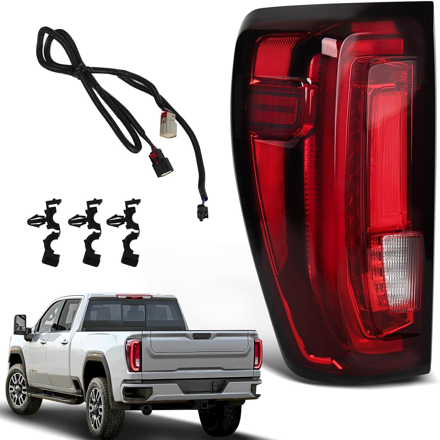 LED Tail Lights for GMC Sierra 1500/2500 HD/3500 HD 2019-2025