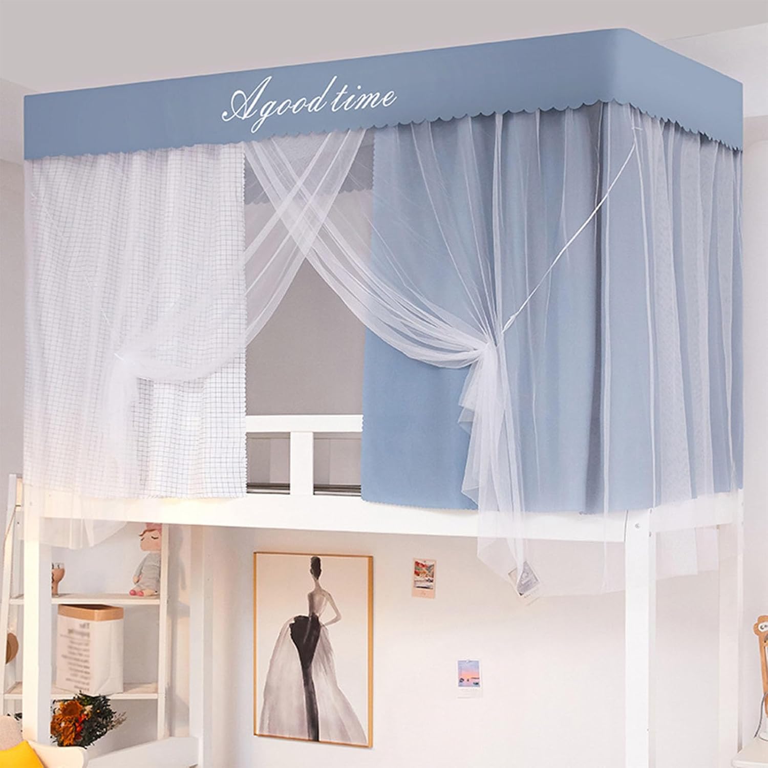 Blackout Bed Curtain for Dorm Beds