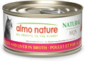 HQS Natural Wet Cat Food Chicken and Liver in Broth 24 Pack
