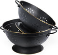 Metal Colander Set of 2 for Spaghetti and Vegetables