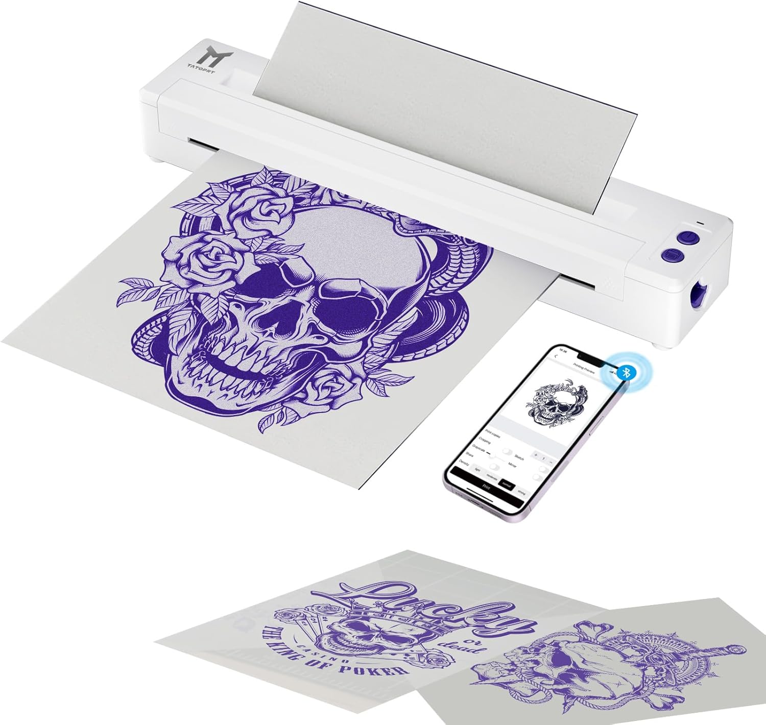 Wireless Thermal Tattoo Printer for Quick Stencils