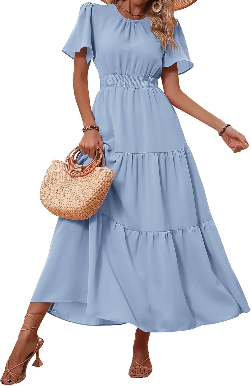 PRETTYGARDEN Women's Summer Casual Floral Maxi Dress for 2025