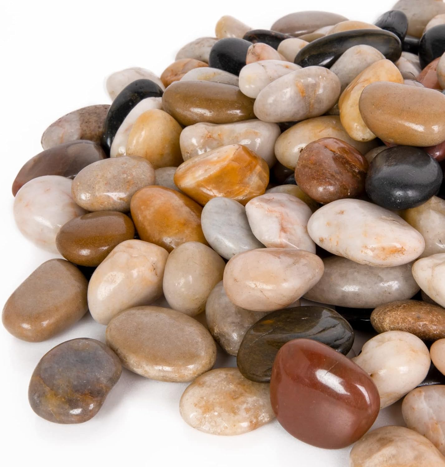 GASPRO 30 Pound River Rocks for Outdoor Landscaping and Gardens