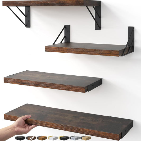 BAYKA Wall Shelves for Bedroom Decor and Living Room Storage