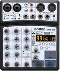 BOMGE 04D portable bluetooth 4 Channel DJ audio mixer - Compact