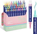 Arrtx Top Valve Action Marker Pen, 48 Colors Simptap Acrylic Paint
