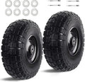 12ft Flat Free Tires and Wheel Assemblies 12in Solid Replacement