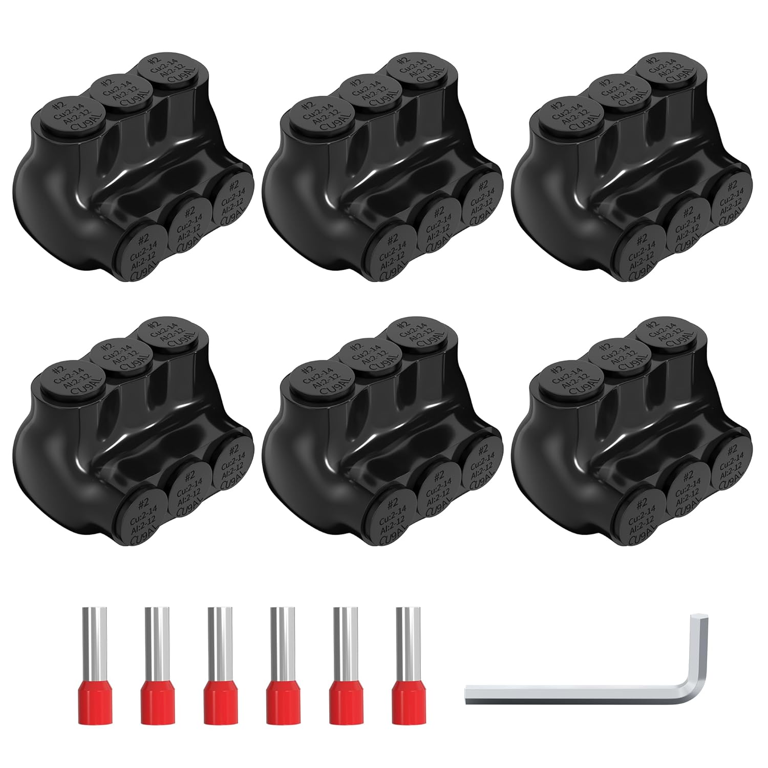 3 Port Insulated Multi Tap Connector for Aluminum to Copper Wires