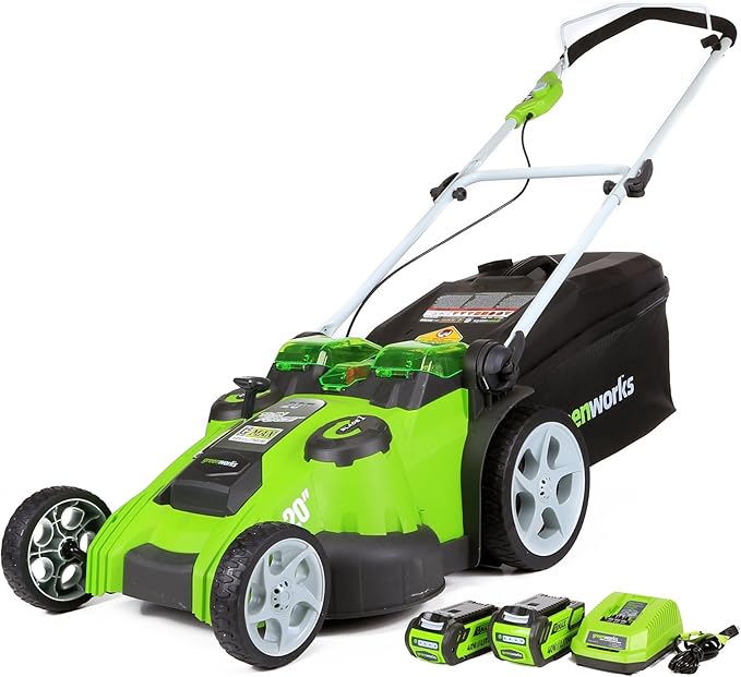 Greenworks 40V 20-Inch Cordless Push Lawn Mower for Easy Cutting