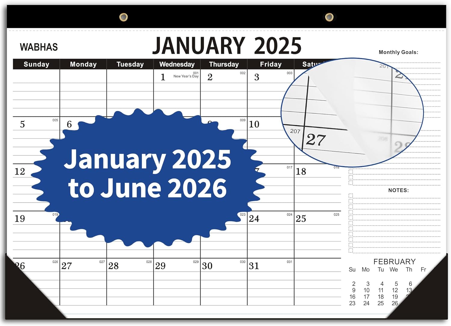 2025-2026 Desk Calendar with To-Do List - Planning Made Easy