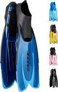 Cressi Adult Snorkeling Fins with Self-Adjustable Foot Pocket
