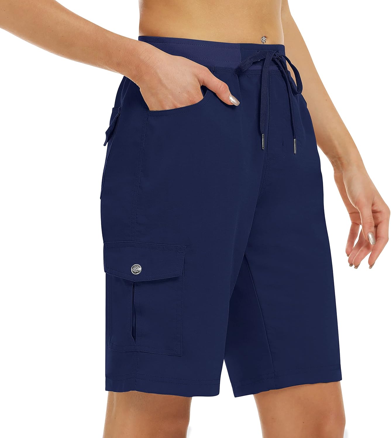 MoFiz Women's 10 in Hiking Cargo Shorts for Summer Travel