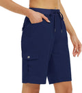 MoFiz Women's 10in Hiking Cargo Shorts - Lightweight Quick Dry Shoes