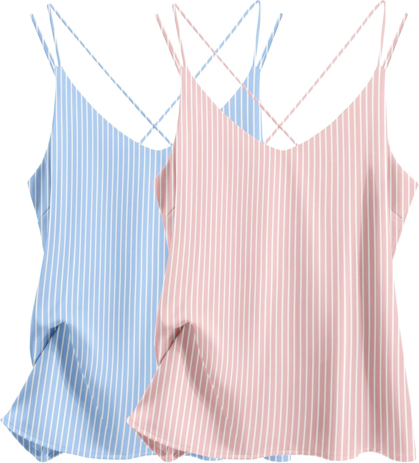 Ekouaer Womens Silk Satin Camisole Tank Tops for Elegant Style
