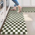 Anti Fatigue Kitchen Mat Farmhouse Checkered Rugs - Comfort Support