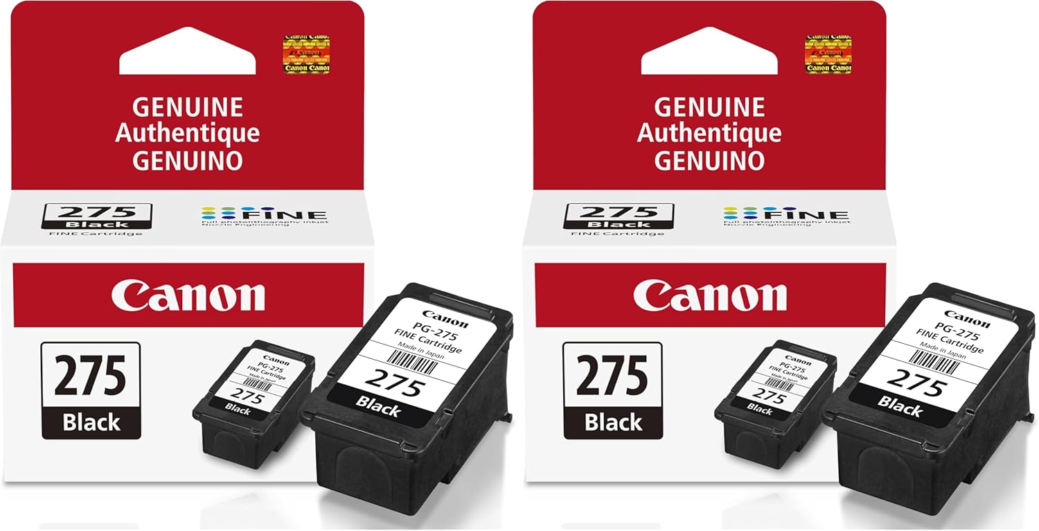 Canon PG-275 Black Ink Tank for PIXMA TS3520 and TR4720 Printers