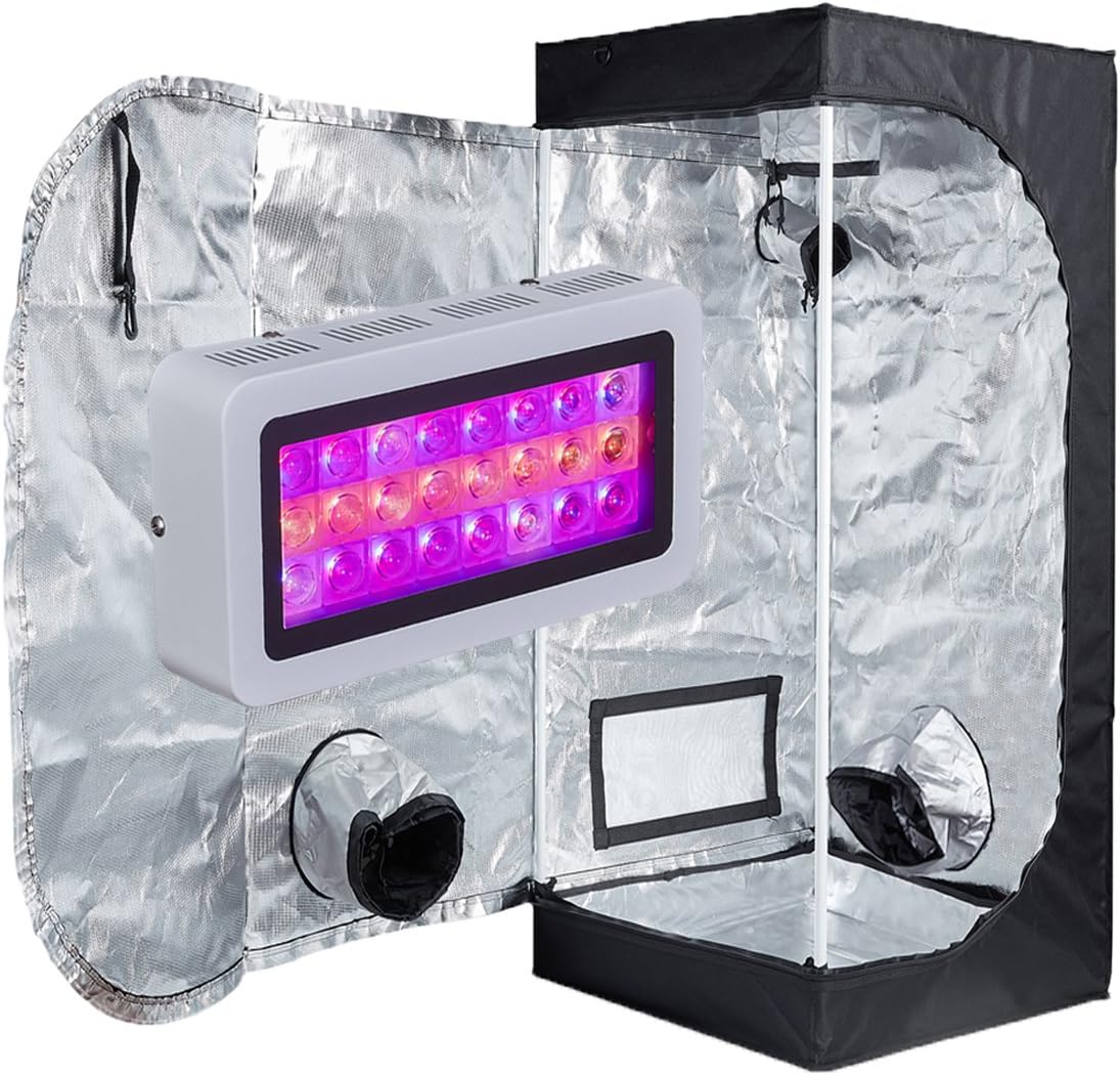 TopoLite 300W LED Grow Light + Tent Kit | Indoor Hydroponic System