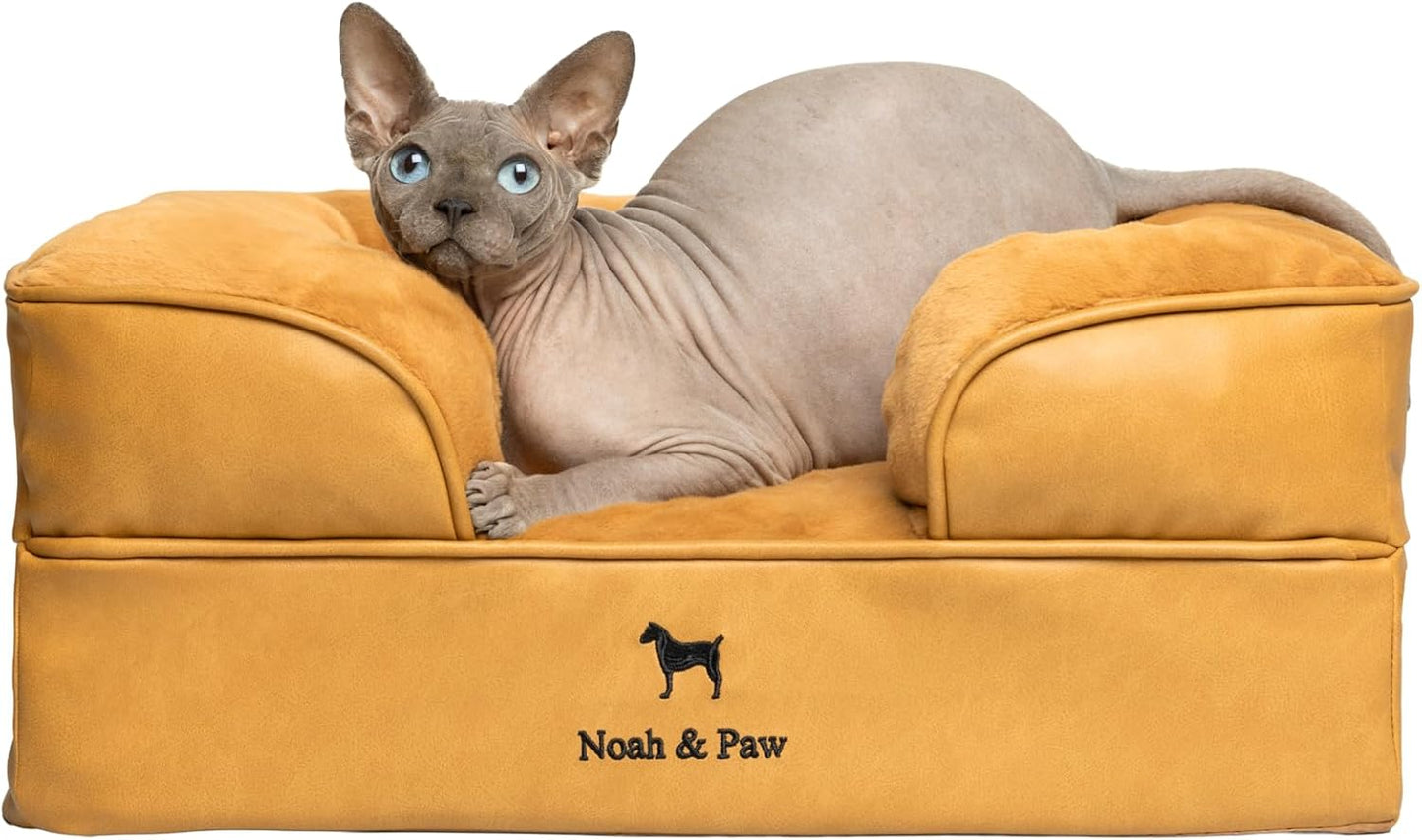 Orthopedic Dog Bed with Cooling Gel for Small Dogs and Cats