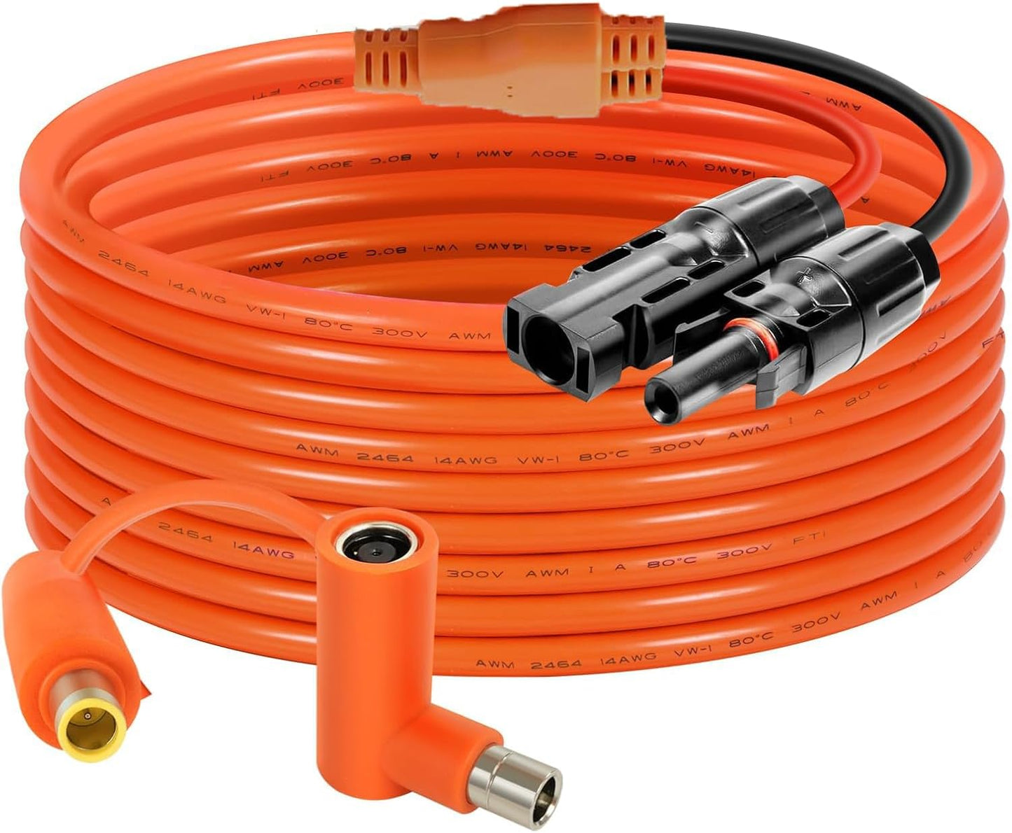 Solar Connector to DC 8mm Adapter Cable 20FT for Outdoor Use