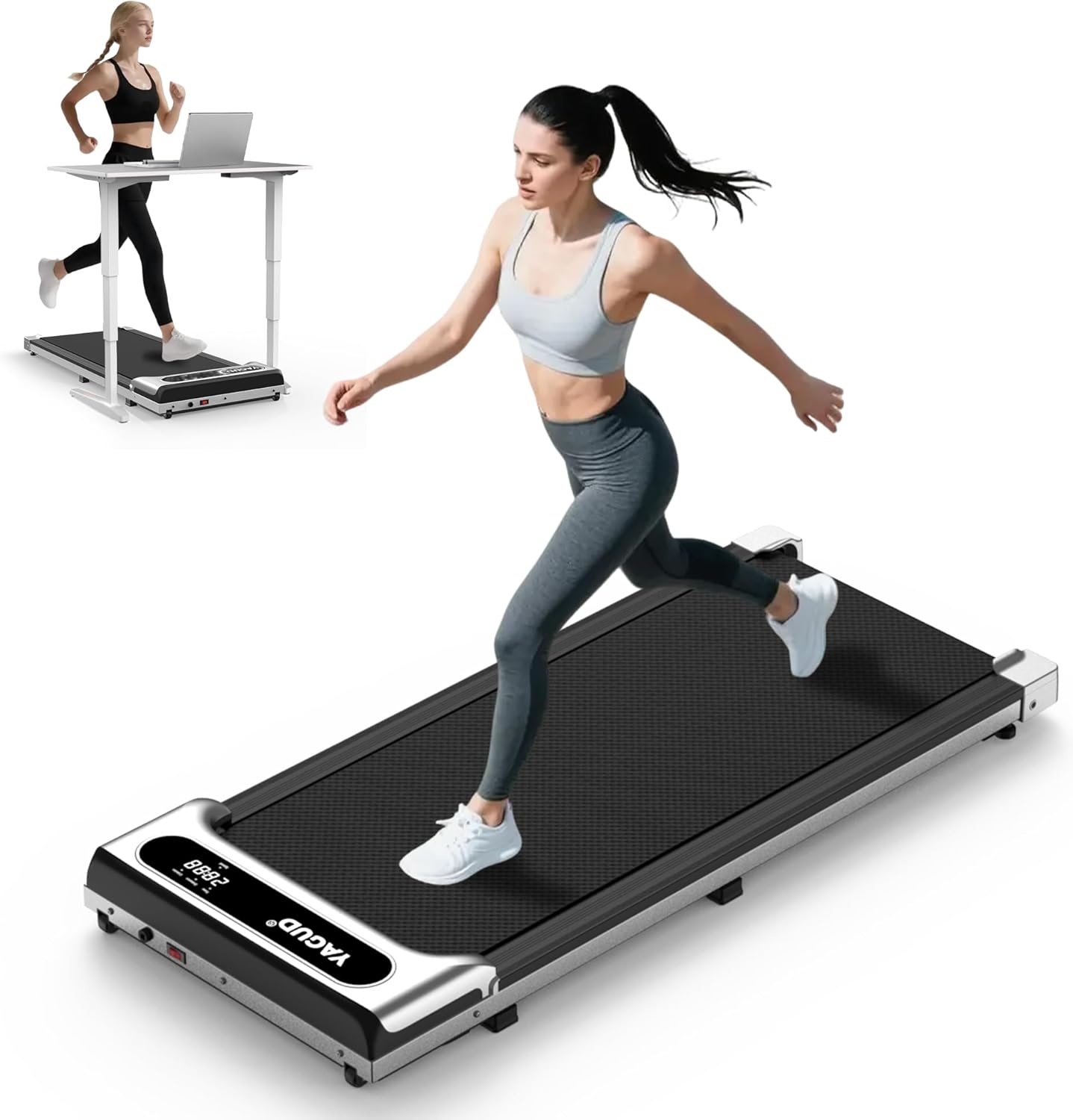 Under Desk Walking Pad Treadmill for Home Office Fitness