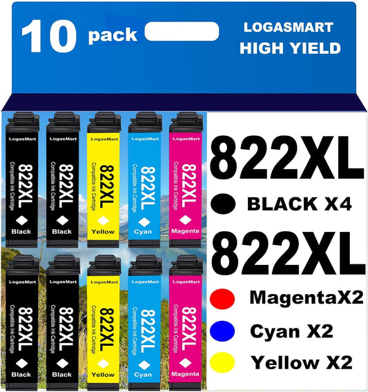 822XL Remanufactured Ink Cartridges for Epson by LOGASMART