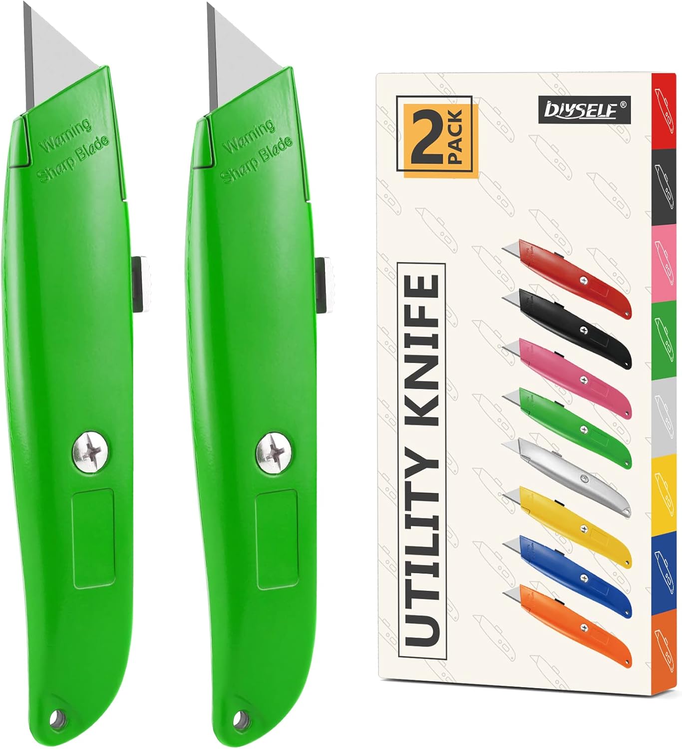 DIYSELF Heavy Duty Utility Knife Set for Home and Office Use