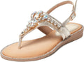 Stylish iCKER Women's Buckle Sandals with Rhinestones for Summer