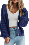 PRETTYGARDEN Women's Chunky Knit Open Front Cardigan - Cozy Everyday