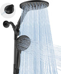 Dual Handheld Shower Head Combo 2-in-1 Rainfall and Handheld - High