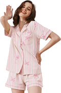 100% Cotton Pajamas for Women 2-Piece Set - Soft (Style VC4V)
