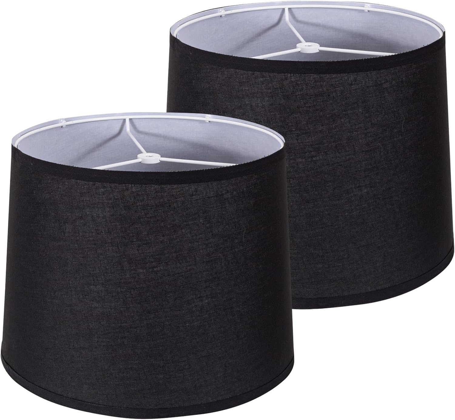 Drum Lampshades Set of 2 - Stylish Medium Fabric Shades