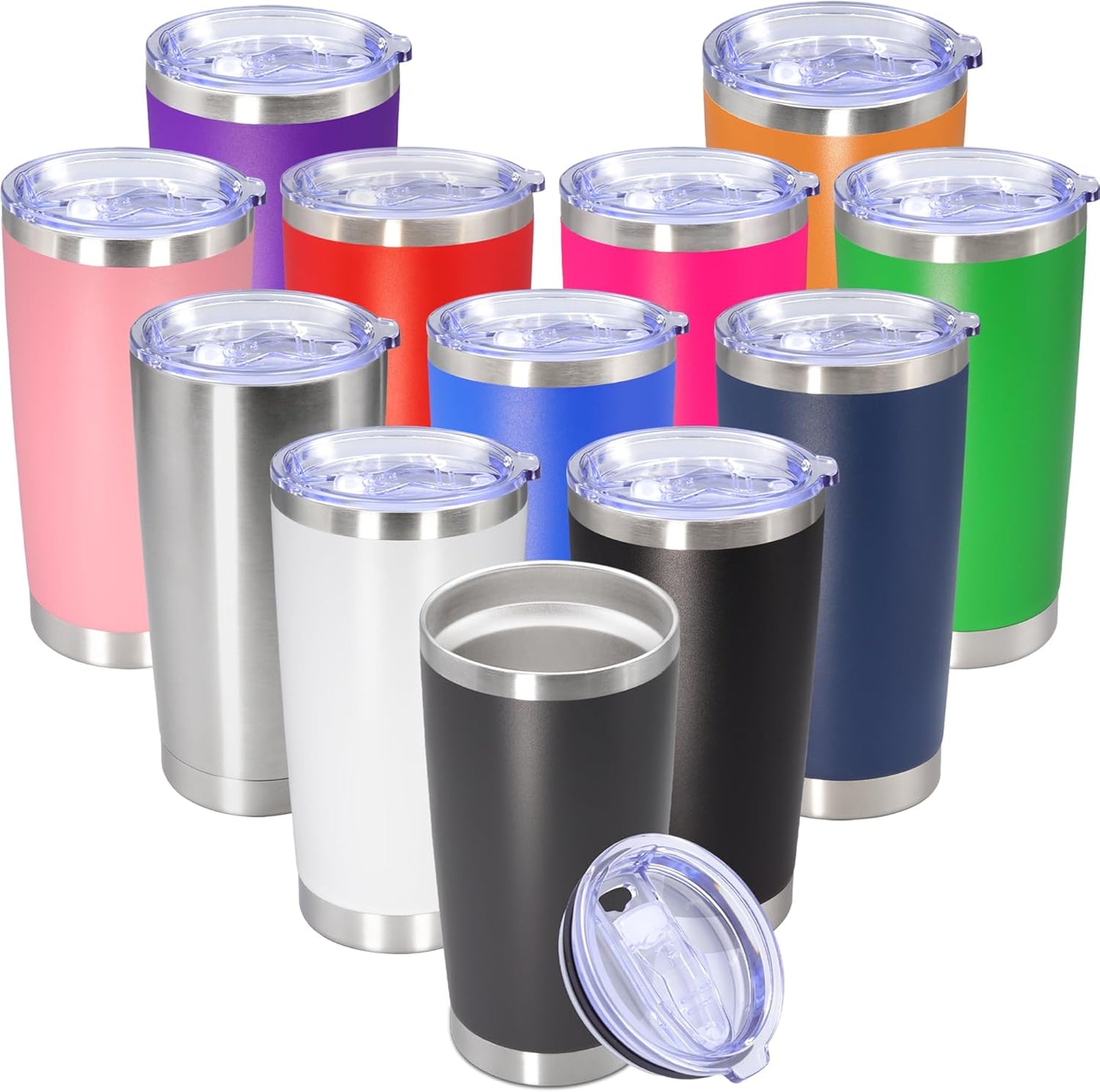 20 oz Tumbler with Lid - Double Wall Insulated Travel Mug